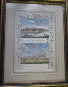 Windsor Castle & Eaton College c1784