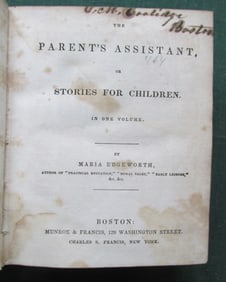 Parent's Assistant - Maria Edgeworth c1830