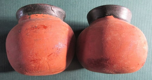 Two Clay Pottery Jars - Origin Unknown