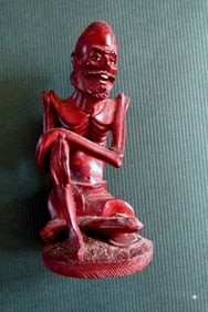 A Carved Figure Of An Ascetic