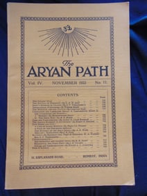 The Aryan Path - 1933 - Mysticism - Occult