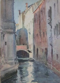 Venice - Canal of the Church- Pierre Vignal