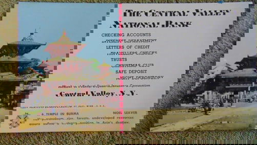 A Temple in Burma - Noel Leaver Blotter