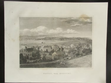 Early Panoramic View of Boston from Roxbury
