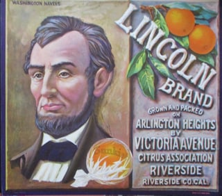 Lincoln Sunkist Oranges California Advertising