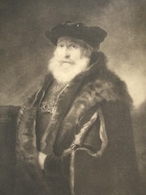 Portrait of A Rabbi - Rembrandt Van Rijn