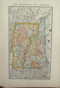 Map of New Hampshire & Vermont