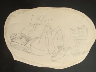 WPA Graphite Illustration Project No. 9