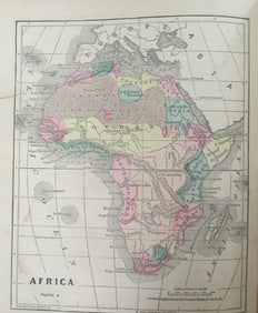 Map of Africa - 1850's