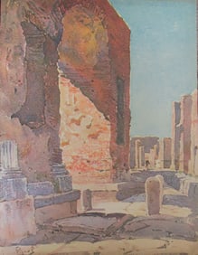 Entrance to the Forum At Pompeii - Pierre Vignal