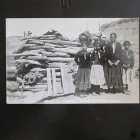 Navajo Family Near Summer Home