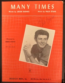 Many Times - Eddie Fisher Sheet Music