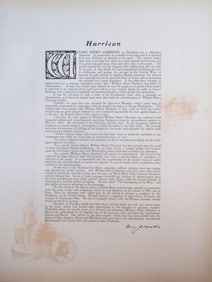 Tribute To President William Henry Harrison