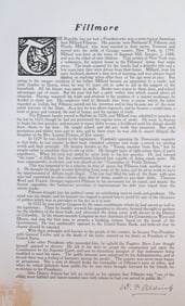 Tribute To President Millard Fillmore