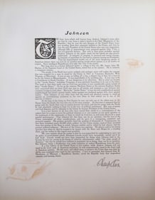 Tribute To President Andrew Johnson