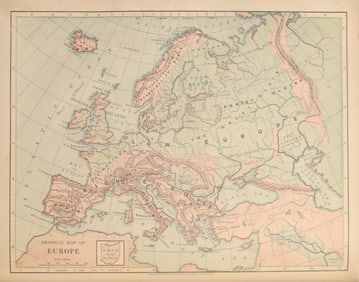 Physical Map of Europe