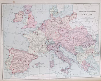Map of Western and Central Europe
