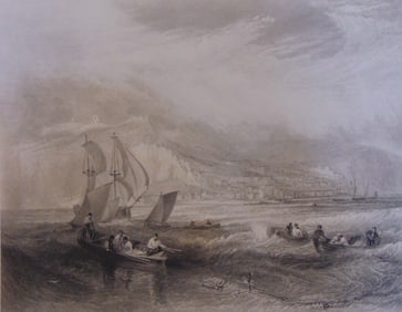 Line Fishing Off Hastings - J. M. W. Turner