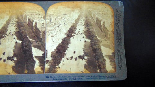 Champs Elysees From Arch of Truumph Paris France