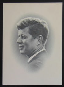 John F Kennedy Mourning Card with Picture