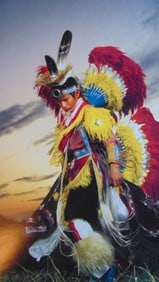 Lakota Performing A Tribal Dance