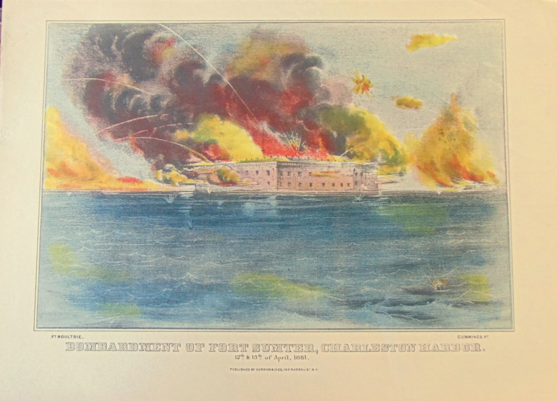 Bombardment of Fort Sumter, Charleston Harbor (1 of 2)