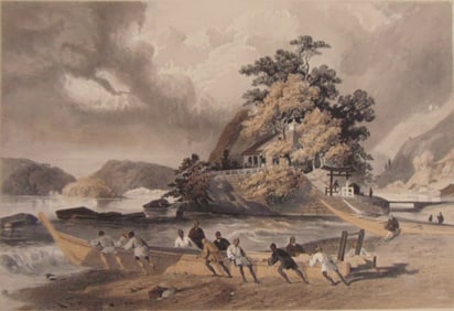 Temple of Ben-Teng in the Harbor of Simoda