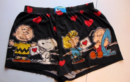 Vintage Peanuts All You Need is Love Shorts