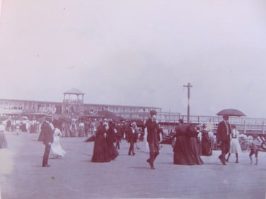 On The Beach at Asbury Park New Jersey 1910