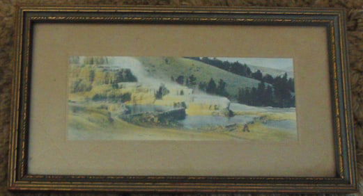 Yellowstone - Hand Colored Photograph