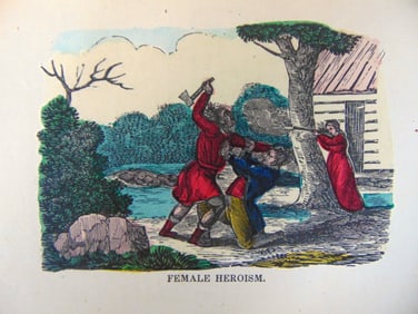 Female Heroism - Indian Attack