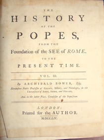 The History of Popes (or Bishops of Rome) - 1754