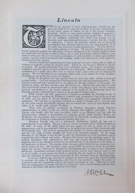 Tribute to President Abraham Lincoln