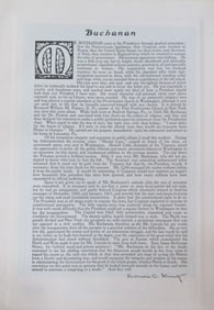 Tribute to President James Buchanan