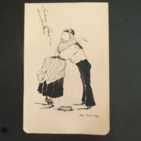 Sailor and Girl - Sheerleg- Original Illustration