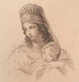 Wonderful Graphite of Mother & Child