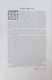 Tribute to President Martin Van Buren