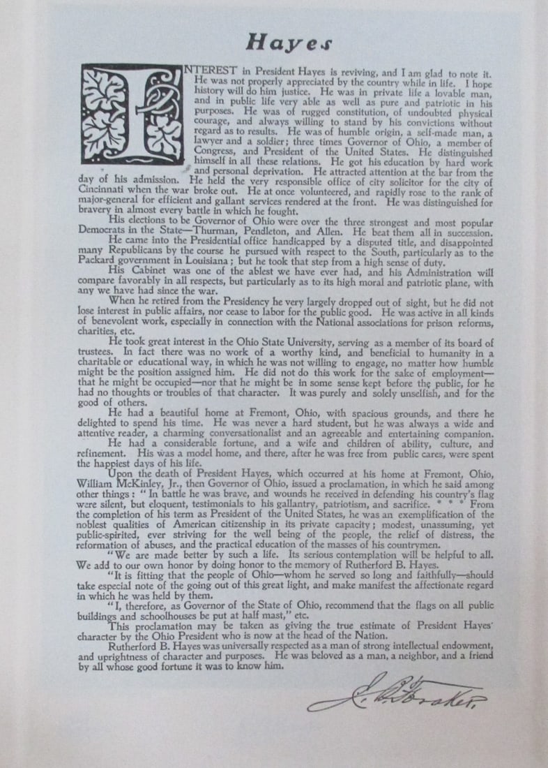 Tribute to President Rutherford B. Hayes: Tribute to President Rutherford B. Hayes Artist: After Gilbert Stuart Print Type: Photogravure Date: 1907 Publisher: Bureau of National Literatu
