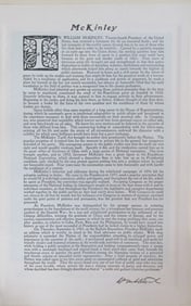 Tribute to President William McKinley