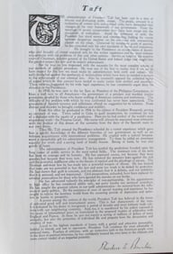 Tribute to President William Howard Taft