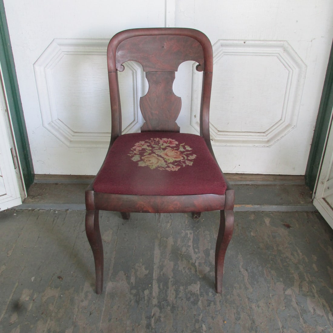 American Empire Side Chair: American Empire Side Chair Provenance Hill House Notes From Chair Collection found in Attic.