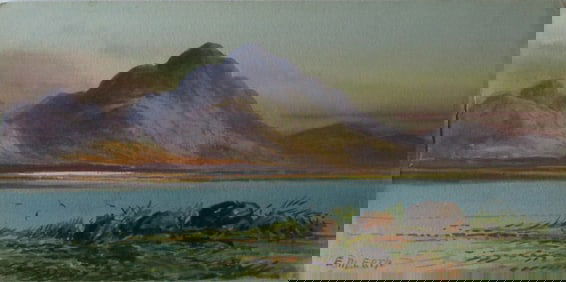 Scotland Mountain Lake- Edwin Earp (1851-1945)