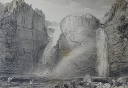 High Force or Fall of Tees - J. M. W. Turner