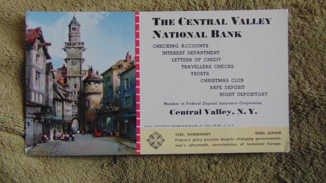 Noel Leaver Blotters - Lot of 5: Noel Leaver Blotters - Lot of 5 Tobacco Field In Turkey - The Spires of Coventry - Tin Mine Boliia - Vire, Normandy - Cathedral t Ghent Type: Ink Blotter Advert