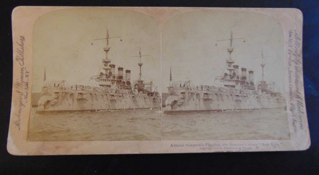 Admiral Sampson's Flagship Cruiser New York: Admiral Sampson's Flagship Armored Cruiser New York The United States Cruiser New York was a warship that was commissioned in 1893 and served in the Spanish-American War in 18