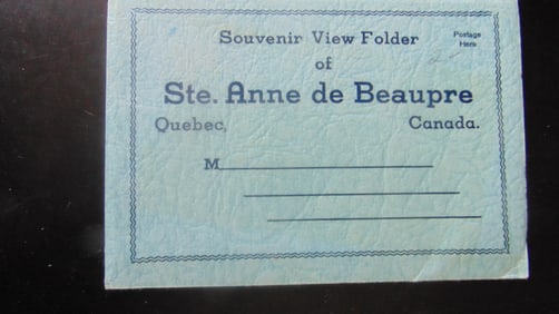 Souvenir View Folder Ste, Anne de Beaupre Quebec