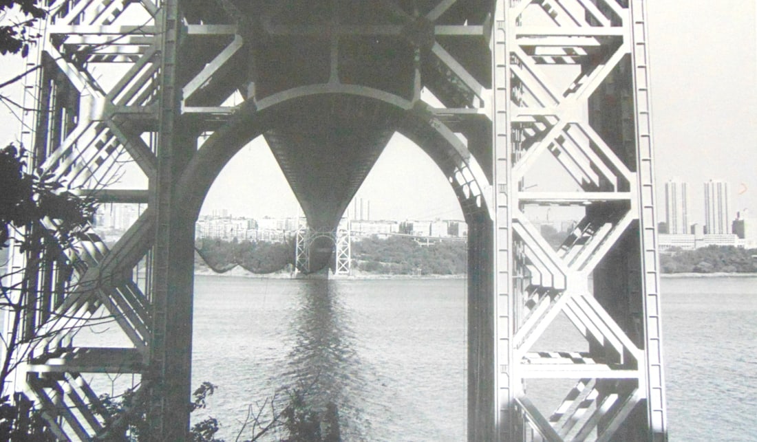 Under the George Washington Bridge: Under the George Washington Bridge. Plate 17 Photographer: Wendy Holmes Dated: 1970's Subject: Hudson River Valley Medium: Halftone
