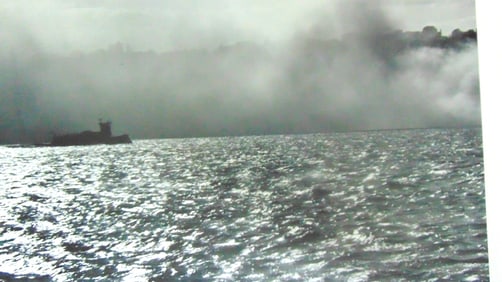 Smoke From A Two Day Old Pier Fire On The Hudson