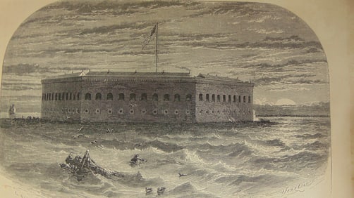 Sunset View of Fort Sumter Before Bombardment