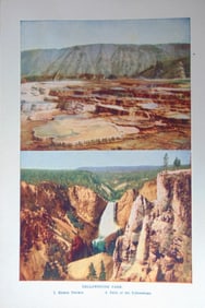 Yellowstone Park - Hyman Terrace & Falls
